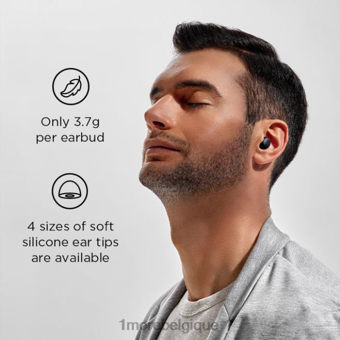 1MORE comfobuds mini véritable casque antibruit sans fil H8P6X11 rouge cinabre écouteurs