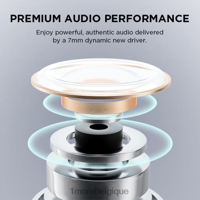 1MORE comfobuds mini véritable casque antibruit sans fil H8P6X9 obsidienne noire écouteurs