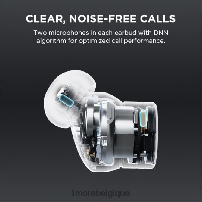 1MORE écouteurs à réduction de bruit active sans fil pistonbuds pro H8P6X14 blanc écouteurs