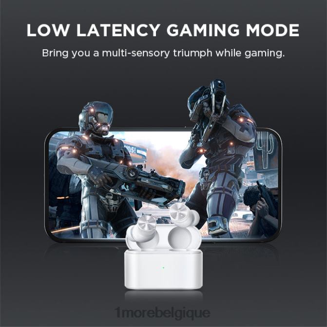 1MORE écouteurs à réduction de bruit active sans fil pistonbuds pro H8P6X15 noir écouteurs