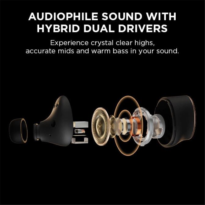 1MORE evo true casque sans fil à réduction de bruit active H8P6X13 blanc écouteurs